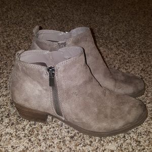 Carlos by Carlos Santana Gray Suede Booties
